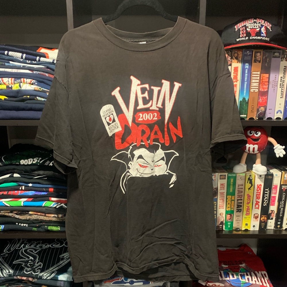 Throwback 2002 Amarillo Texas Vein Drain Blood Drive Shirt